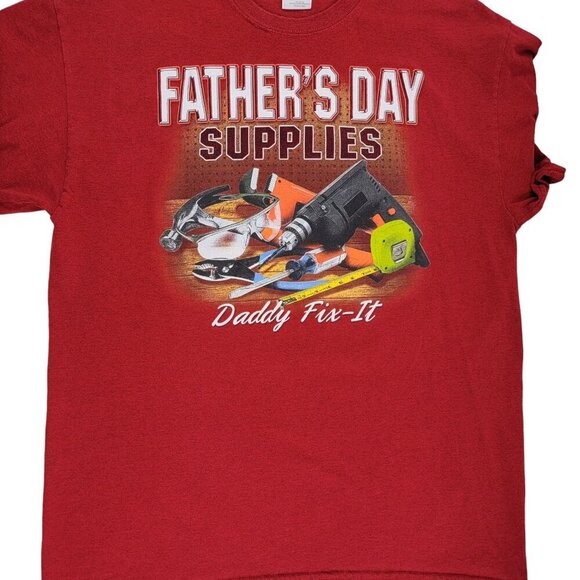 Gildan Men’s Father’s Day Supplies Tee - Daddy Fix-it T-shirt - Size Large - Picture 5 of 9